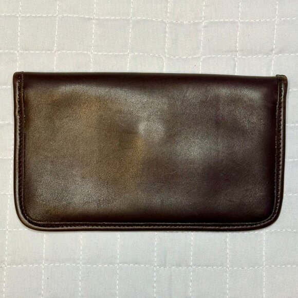 Coach Vintage Leather Turn Lock Case Wallet Mahogany Brass 7171 - Picture 4 of 15